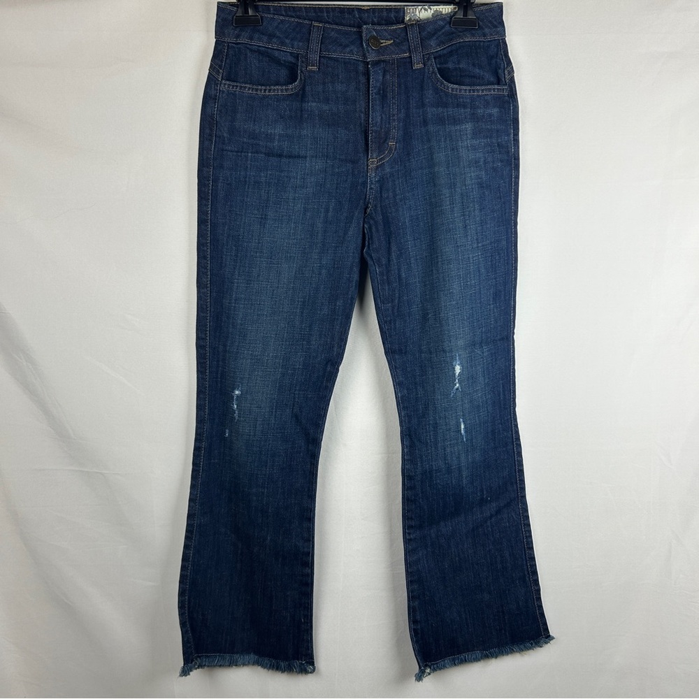 SIWY Davina one way raw hem jeans cropped size 25